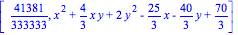 [41381/333333, x^2+4/3*x*y+2*y^2-25/3*x-40/3*y+70/3]